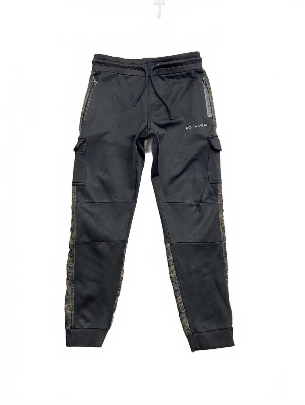 Rocawear Black and Camouflage Cargo Jogger Pants Women's Medium
